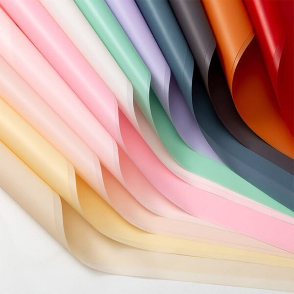 Plain Color Semi Transparent Waterproof Flower Wrapping Paper