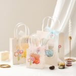 Hand Held Transparent Window Paper Gift Bag
