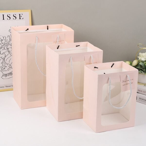 Luxury Minimalist Transparent Window Gift Bag