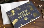 Aesthetic & Artistic Textured Folding Greeting Card with Envelope Set - Image 5