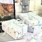 Cute Rose & Starry Gift Wrapping Paper - Image 3