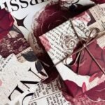 Cute Rose & Starry Gift Wrapping Paper - Image 2