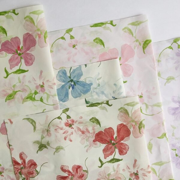 Hibiscus Floral Tissue Paper for Wrapping