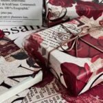 Vintage Red Roses Wrapping Paper - Image 5