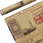 Retro Theme Wrapping Paper for Gift Wrapping - Image 5