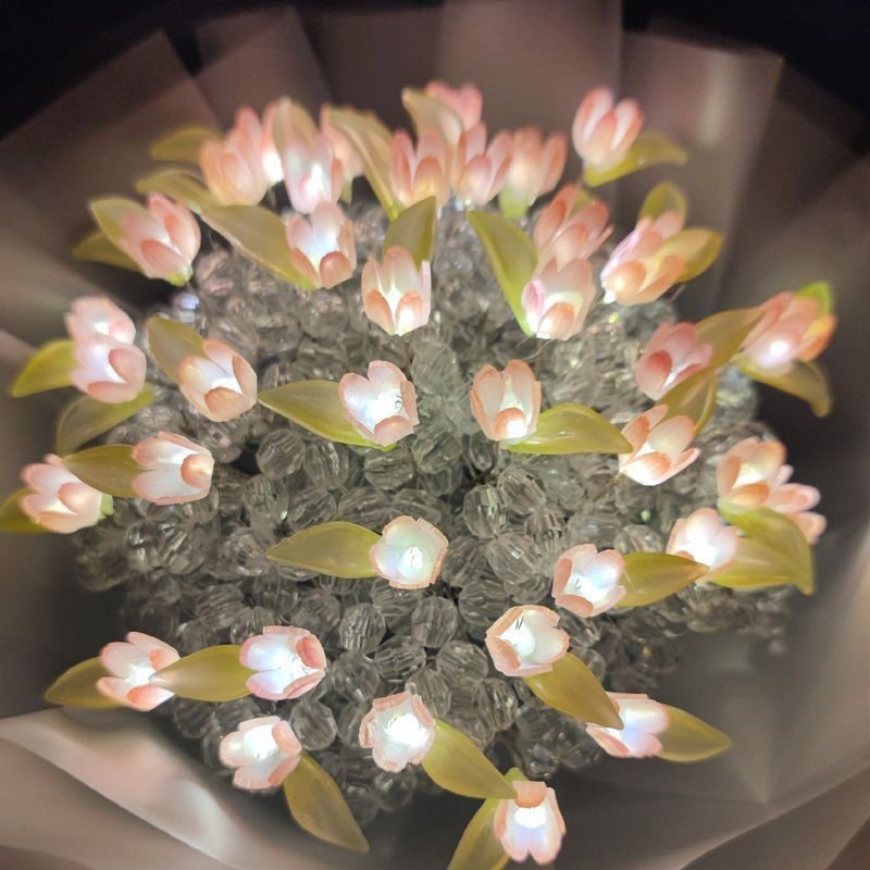 Handcrafted Glowing Tulip Bouquet - Image 7