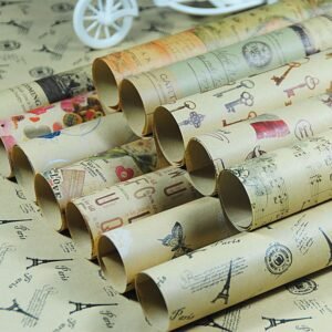 Vintage Retro Series Kraft Wrapping Paper