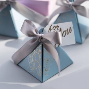 Frosted Bloom Triangle Souvenir Box