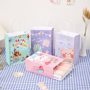 Kraft Paper Cartoon Handbag Gift Bag