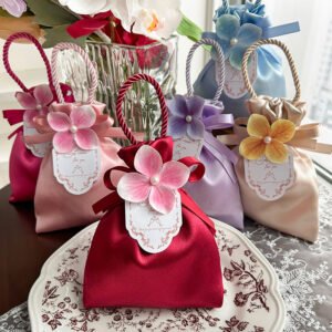 High-grade Satin Cloth Mini Gift Pouch Bag
