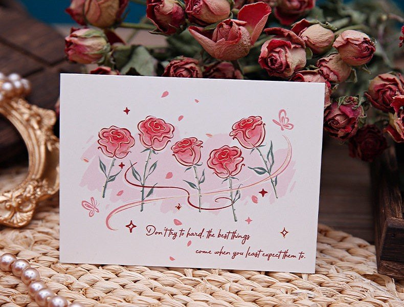 Romantic Rose Greeting Card - Image 3