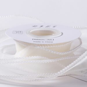 Romantic Pearl Edge Gift Ribbon