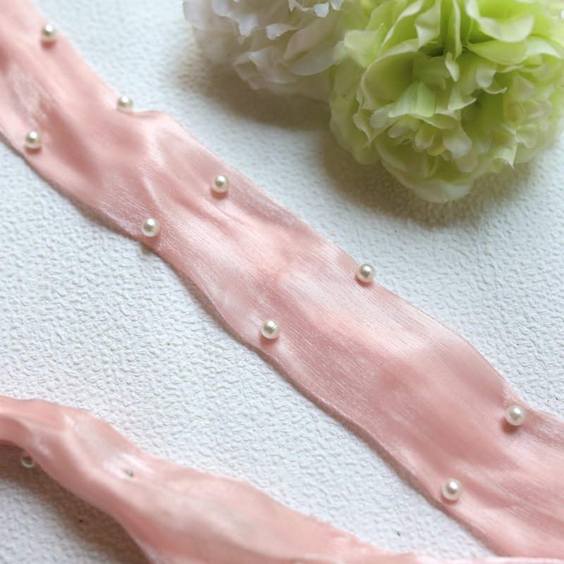 Pearl Scattered Chiffon Ribbon - Image 5