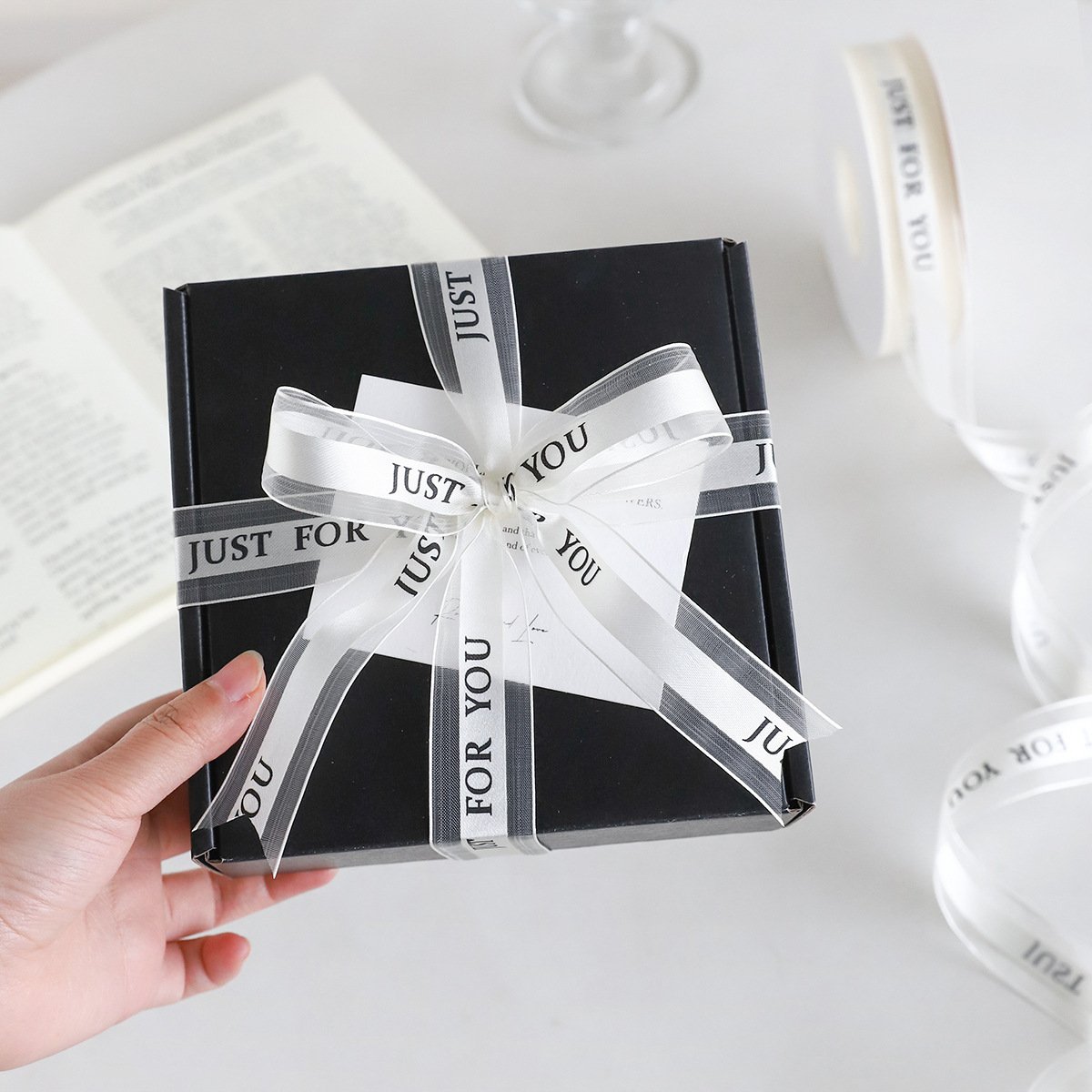 Transparent Snow Yarn Luxury Ribbon
