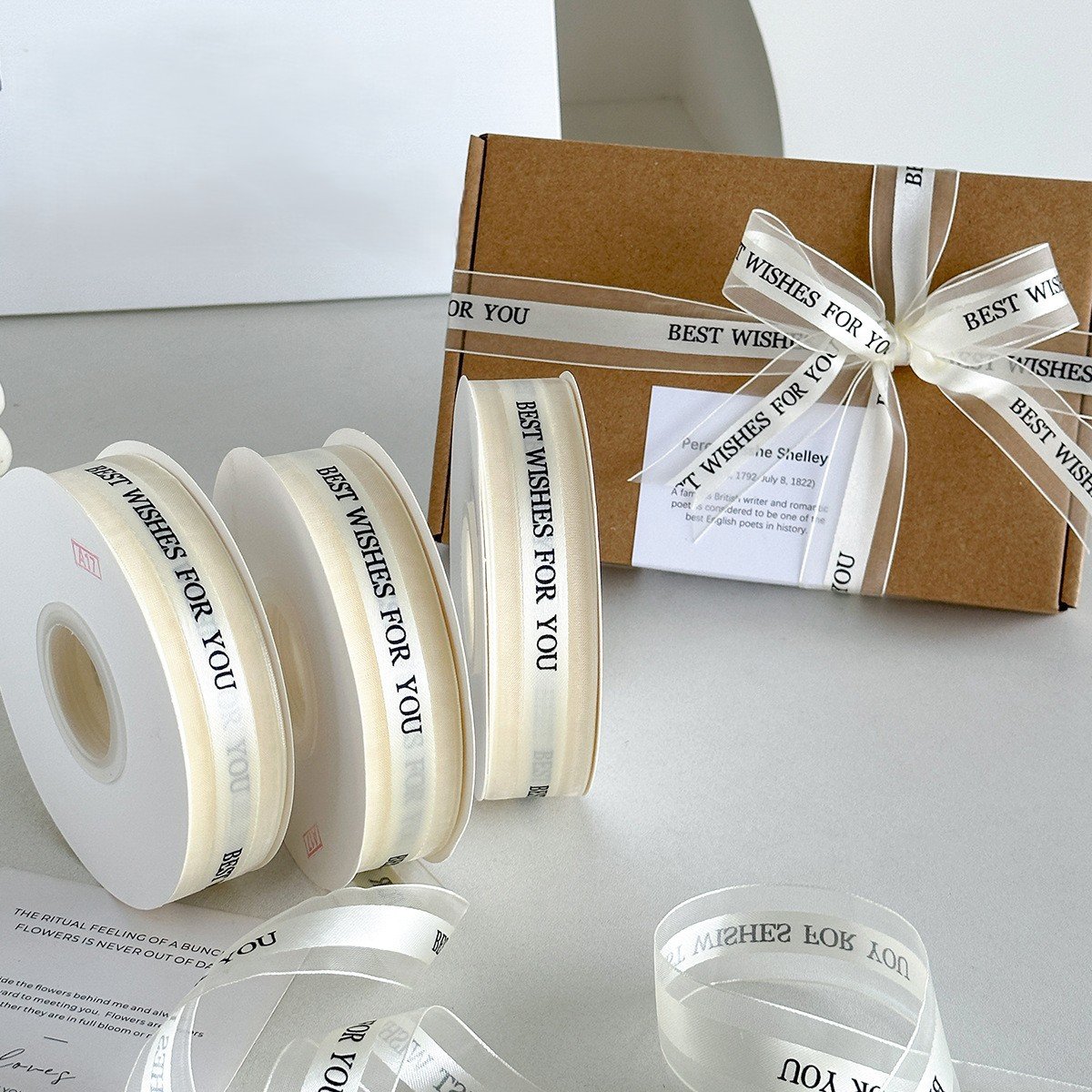 Transparent Snow Yarn Luxury Ribbon - Image 2