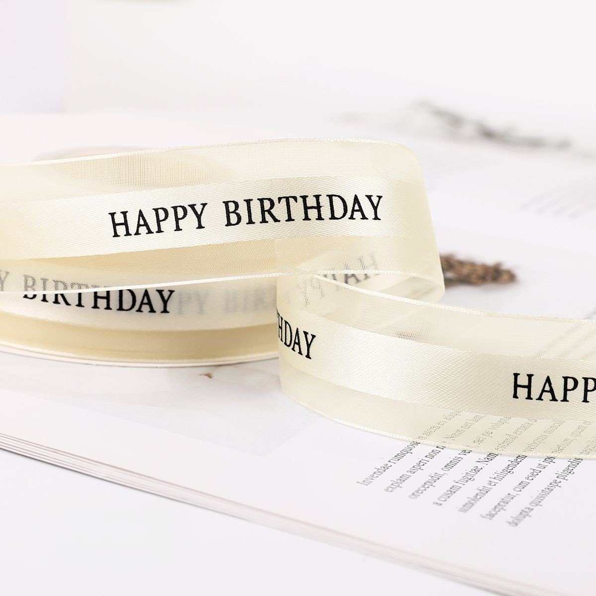 Transparent Snow Yarn Luxury Ribbon - Image 7