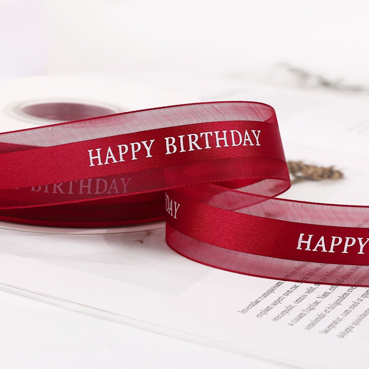 Transparent Snow Yarn Luxury Ribbon - Image 6