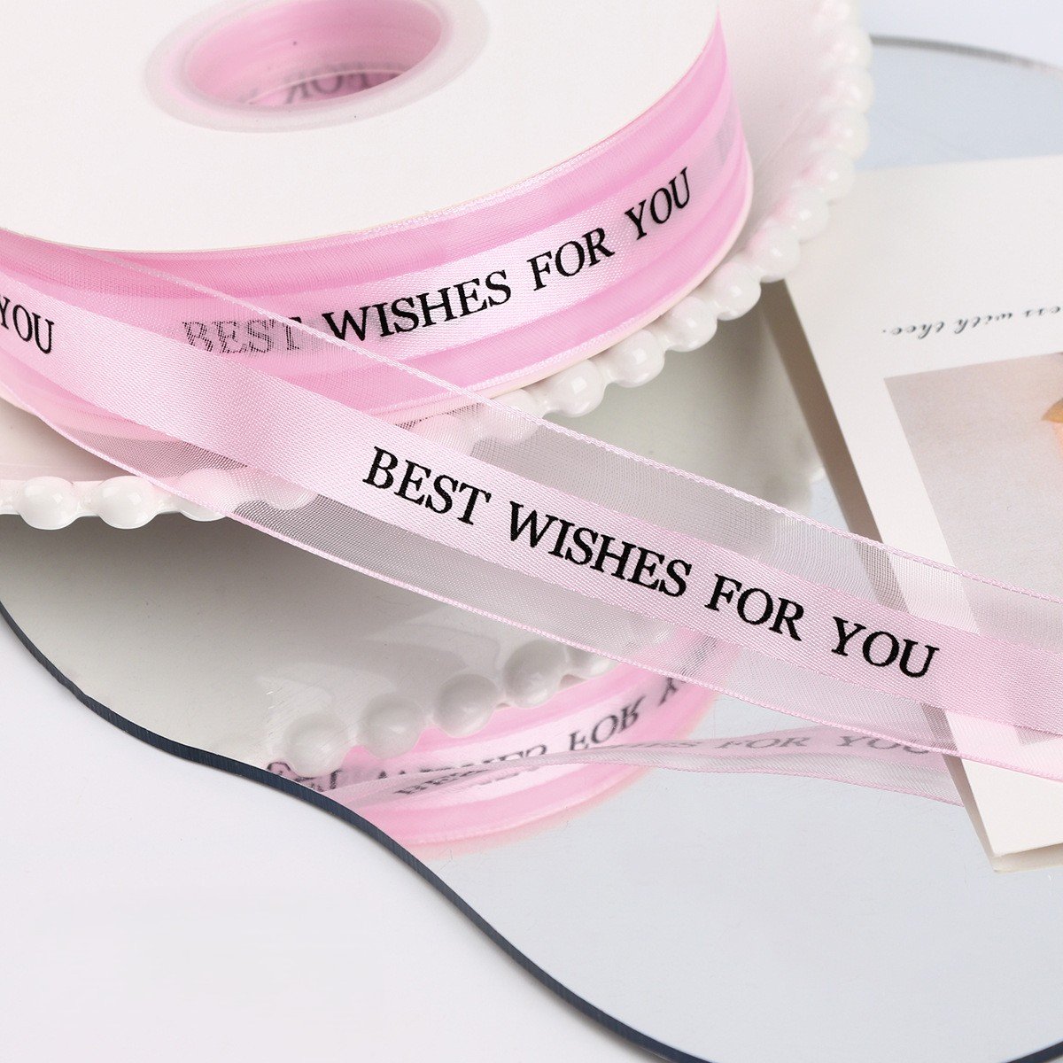 Transparent Snow Yarn Luxury Ribbon - Image 5