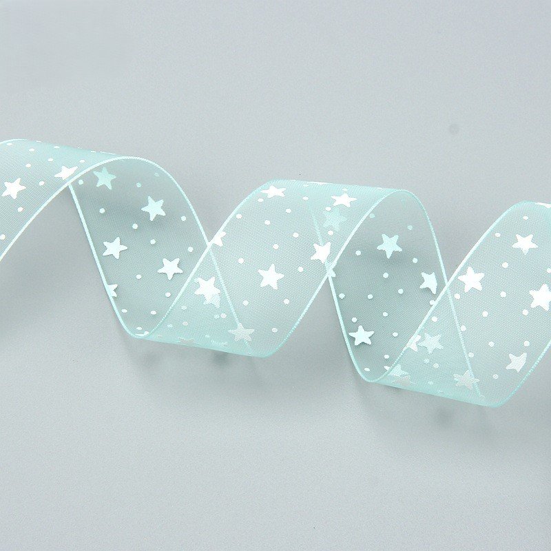 Star Printed Snow Yarn Ribbon - Image 8