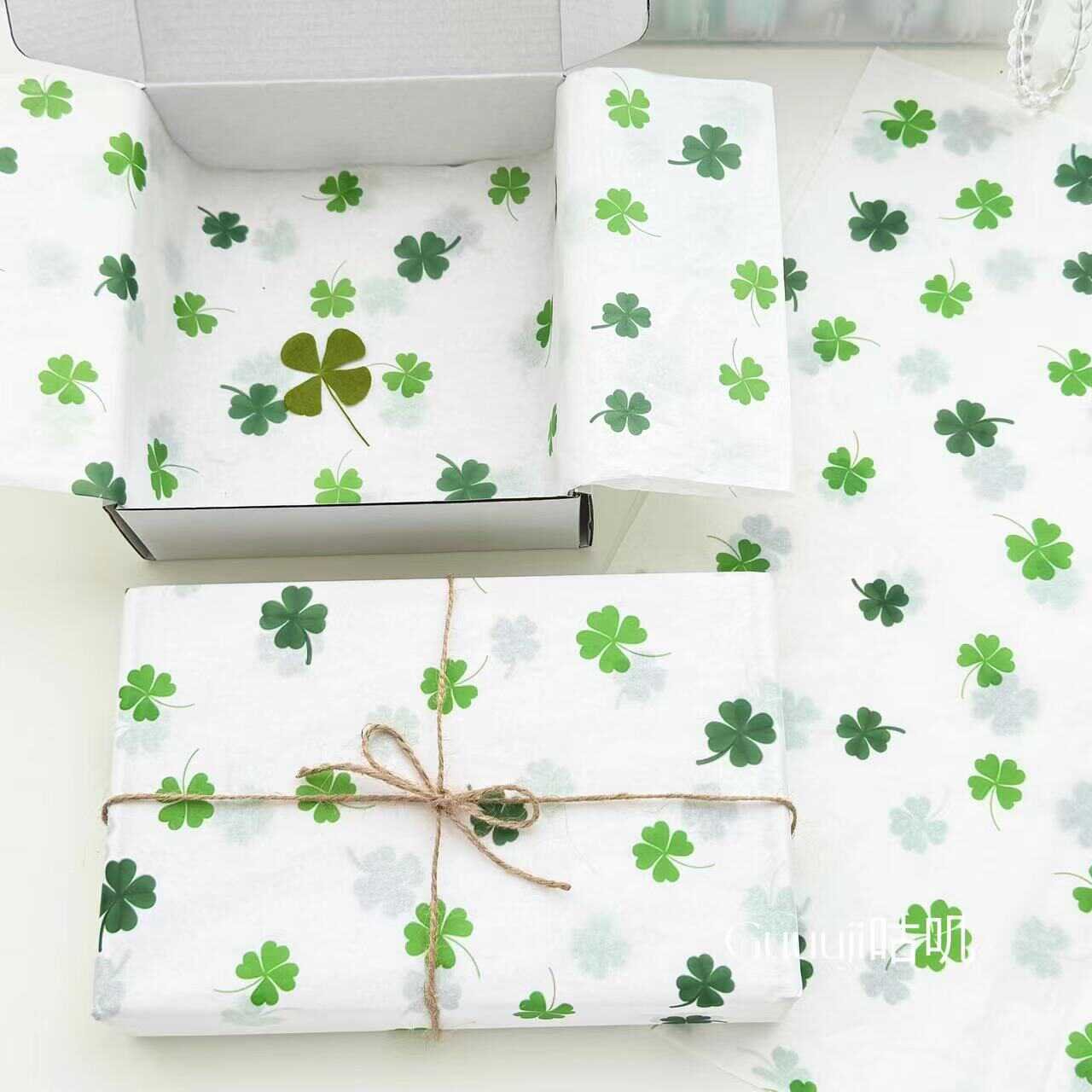 Clover Pattern Gift Wrapping Tissue Paper