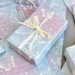 Water Ripple Butterfly Gift Wrapping Paper