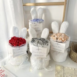 Rabbit Rose Flowers Bouquet