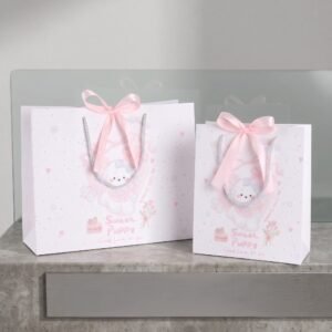 Pink Sparkle Pup Favor Bag