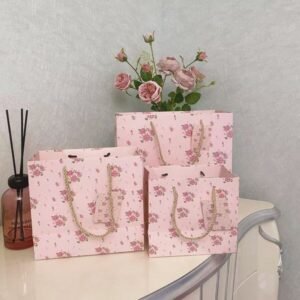 Pink Rose Gift Bag