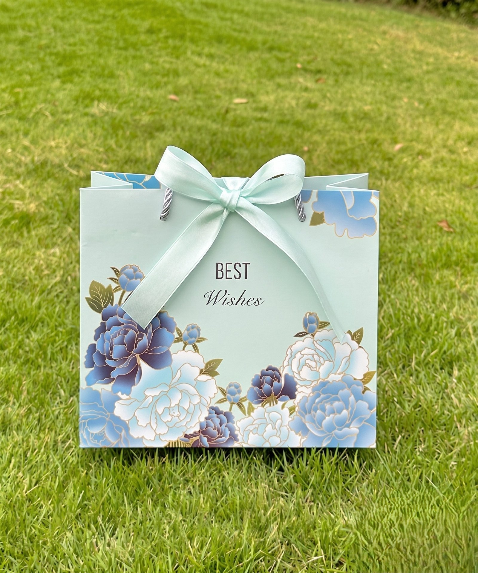 Blue Peony Whispers Gift Bag - Image 2