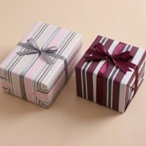 Premium Pixel Wave Stripesd Wrapping Paper
