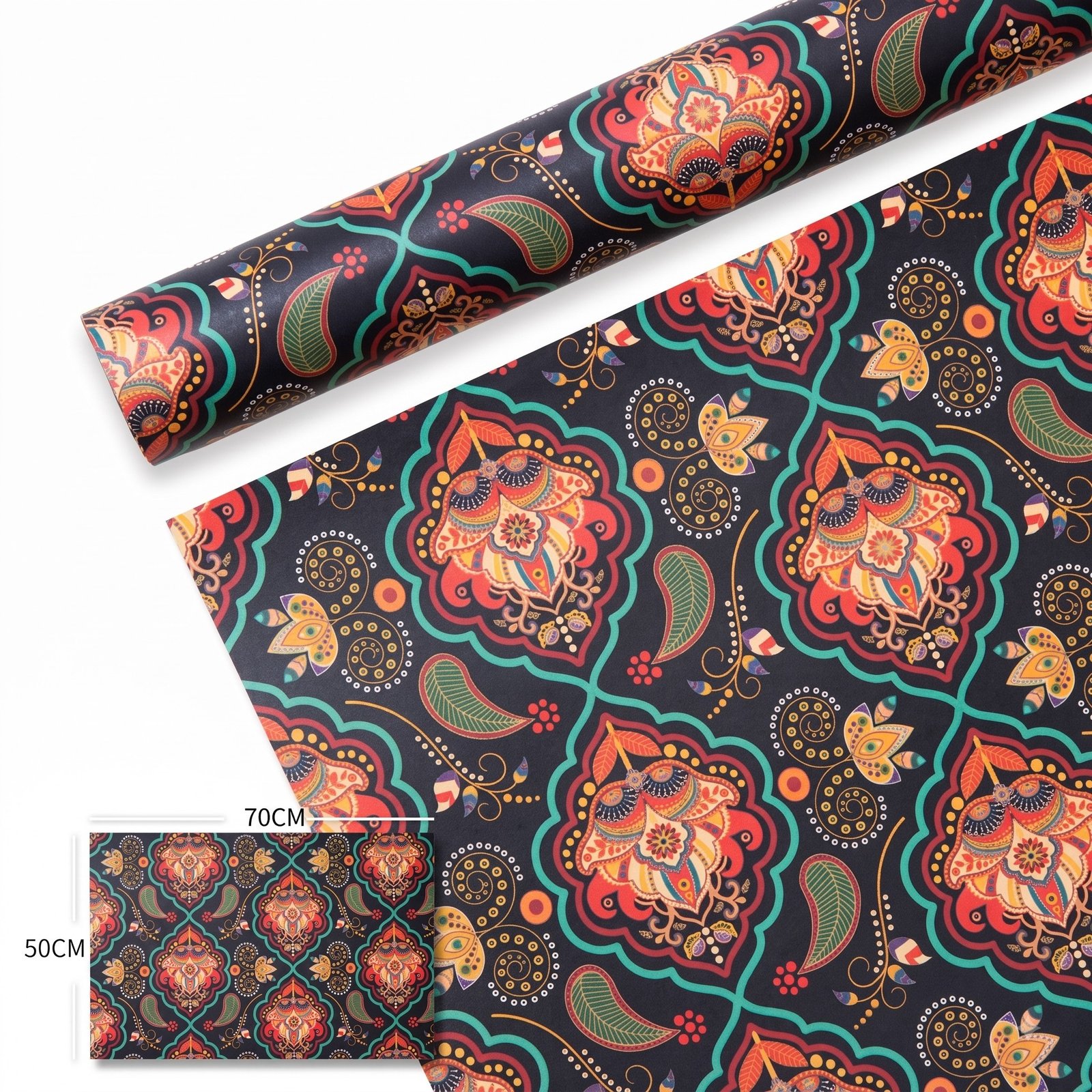 Retro Ethnic Style Gift Wrapping Paper - Image 3