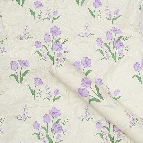Spring Tulip Lining Wrapping Paper - Image 2