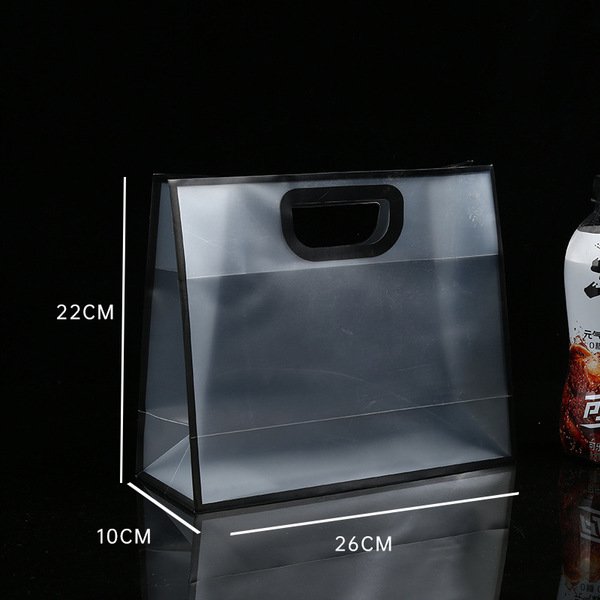 Black Transparent Frosted Tote Souvenir Gift Bag - Image 6