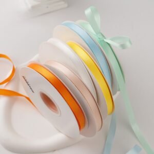 Thin Double Sided Matte Silk Ribbon