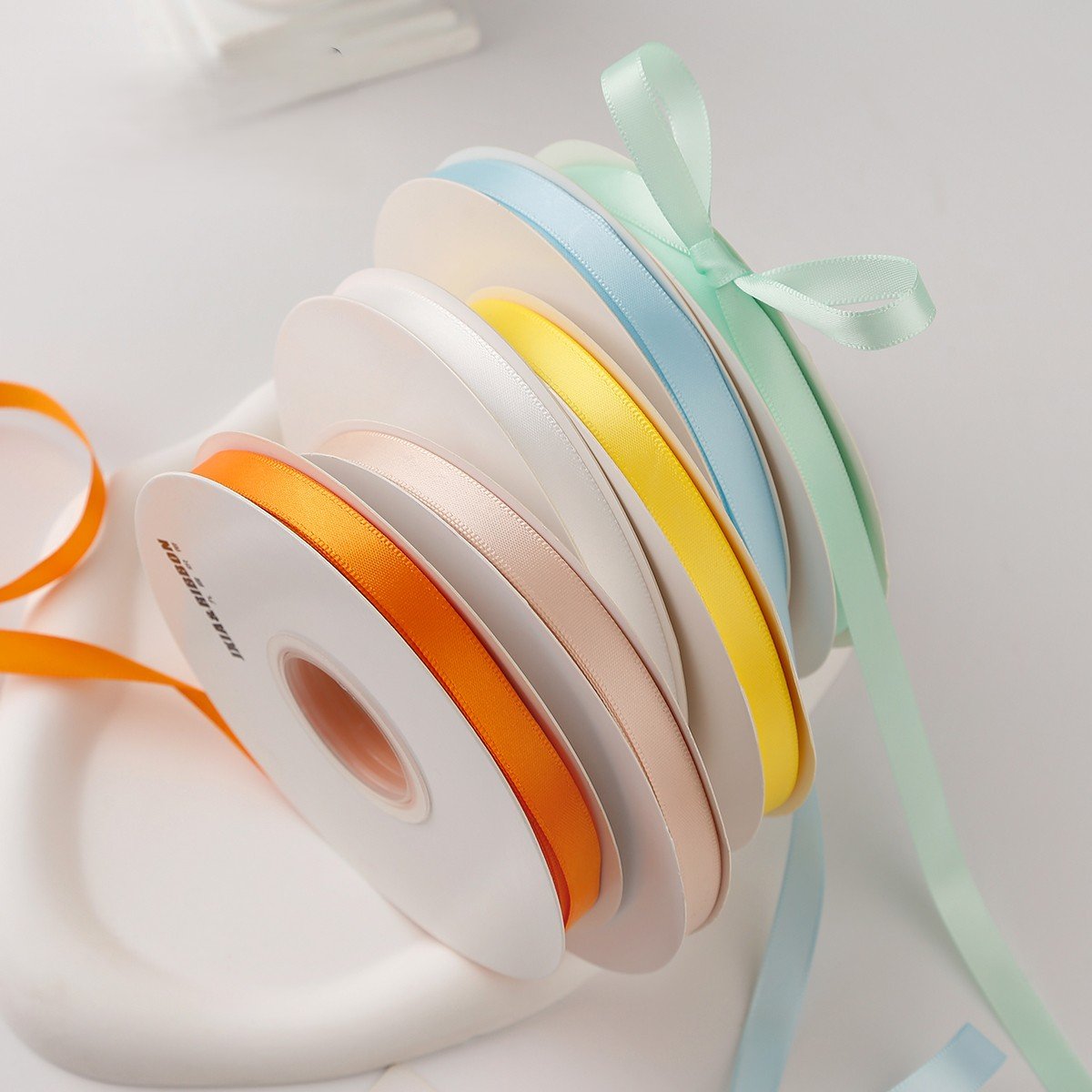 Thin Double Sided Matte Silk Ribbon
