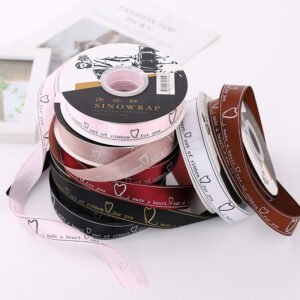 Heart Sketch Premium Wrapping Ribbon