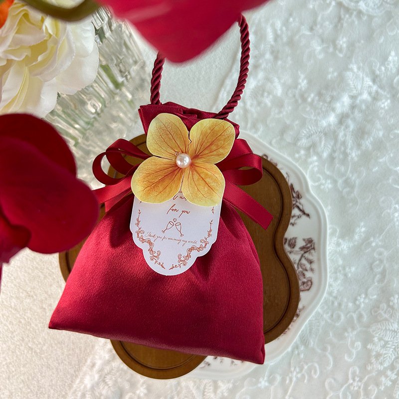 High-grade Satin Cloth Mini Gift Pouch Bag - Image 2