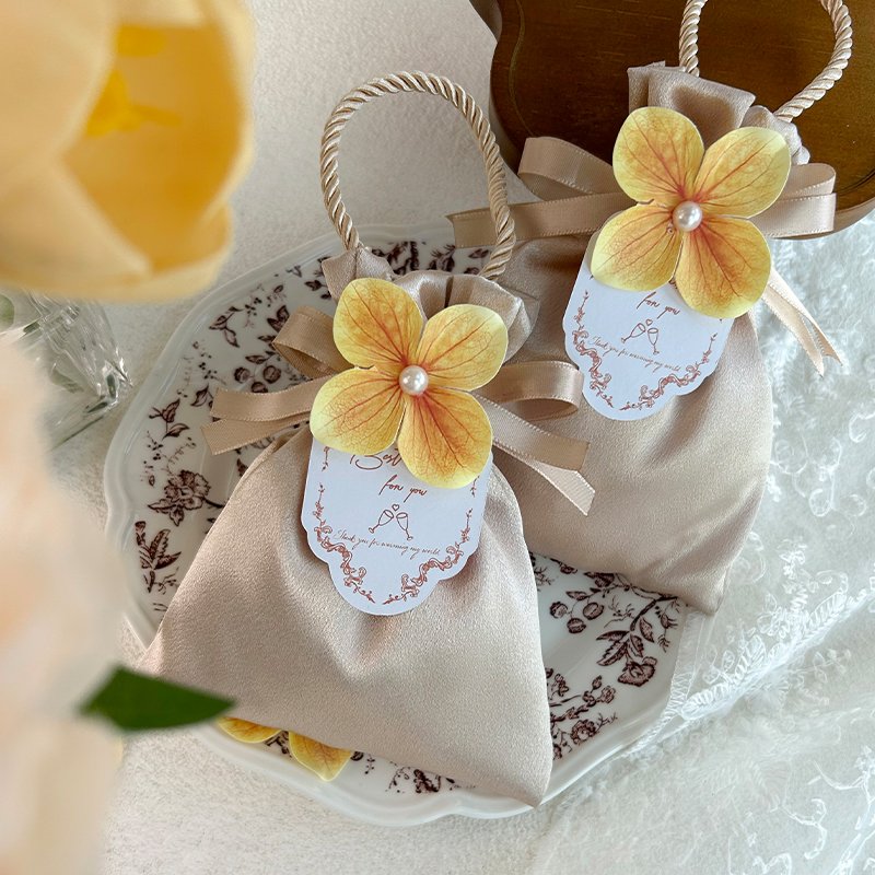 High-grade Satin Cloth Mini Gift Pouch Bag - Image 7
