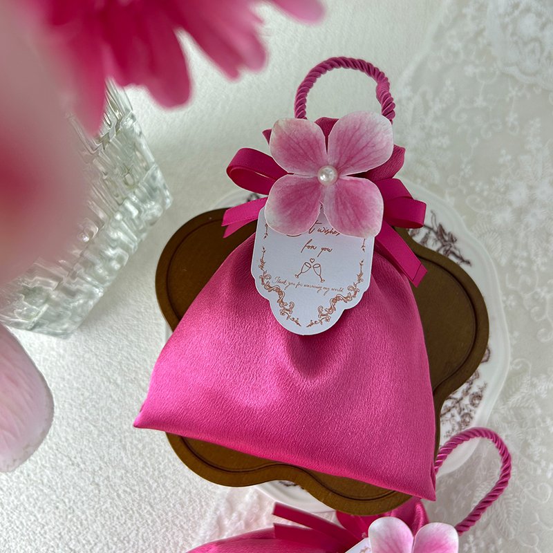 High-grade Satin Cloth Mini Gift Pouch Bag - Image 6