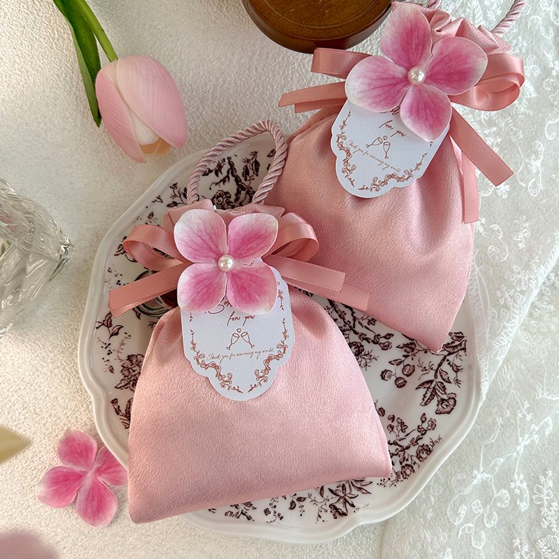 High-grade Satin Cloth Mini Gift Pouch Bag - Image 4