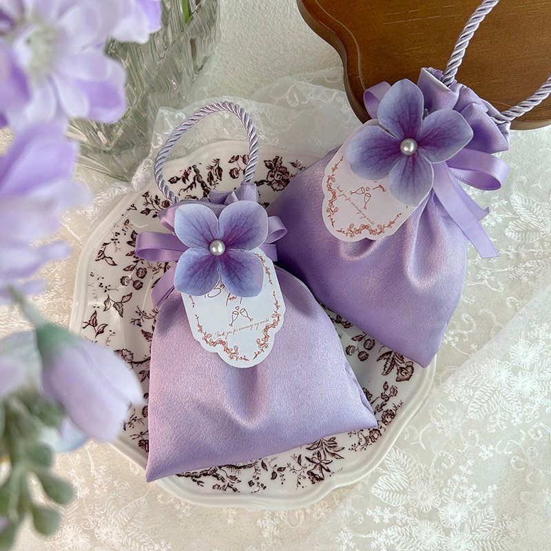 High-grade Satin Cloth Mini Gift Pouch Bag - Image 3